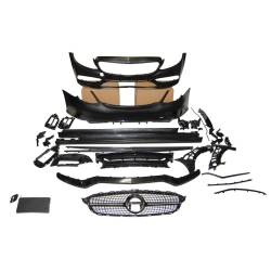 Kit De Carrocería Mercedes W205 4P 2014-2021 Look C63 2019 Diamond