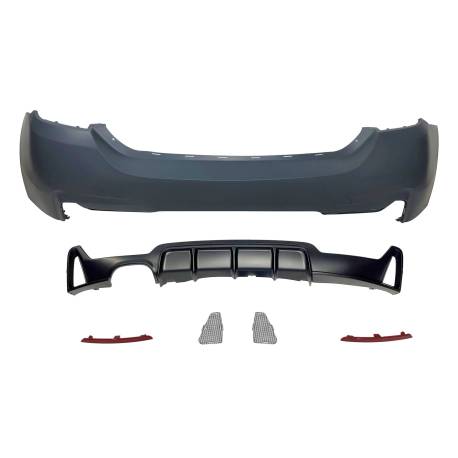 Paragolpes Trasero BMW F32 / F33 / F36 Look M Performance 1 Salida doble