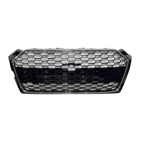 Parrilla Audi A5 18-20 Look RS5 Chrome Negro brillante Cámara