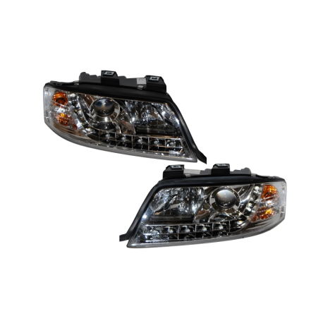 Faros Delanteros Luz De Dia Audi A6 '99-00