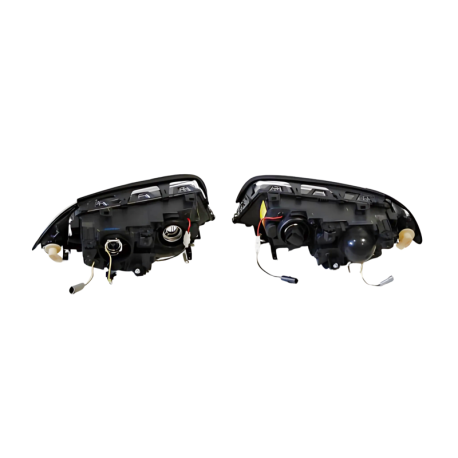 Faros Delanteros Ojos De Angel BMW E46 '99-02 2P. Black