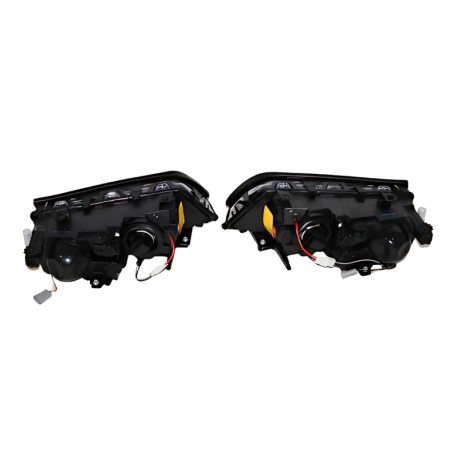 Faros Delanteros Ojos De Angel BMW E46 '02/'05 4P. Elect. Black