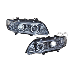 Faros Delanteros Ojos De Angel BMW X5 '01