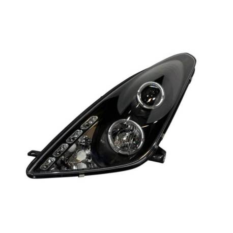 Faros Delanteros Ojos De Angel Toyota Celica '01 Black