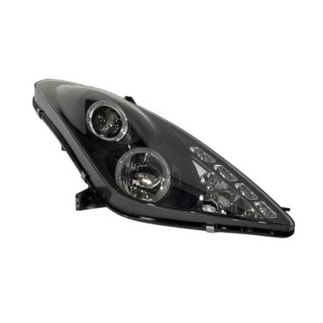 Faros Delanteros Ojos De Angel Toyota Celica '01 Black
