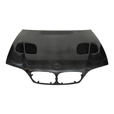 Capó Carbono BMW E46 '02-06 2P. Look M3 GTR C/T