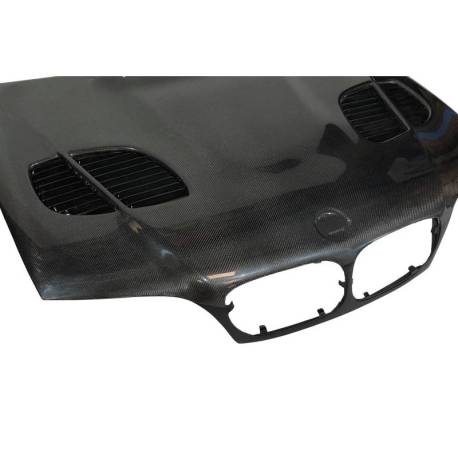 Capó Carbono BMW E46 '02-06 2P. Look M3 GTR C/T