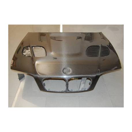Capó Carbono BMW E46 '02-06 4P. Look M3 GTR C/T