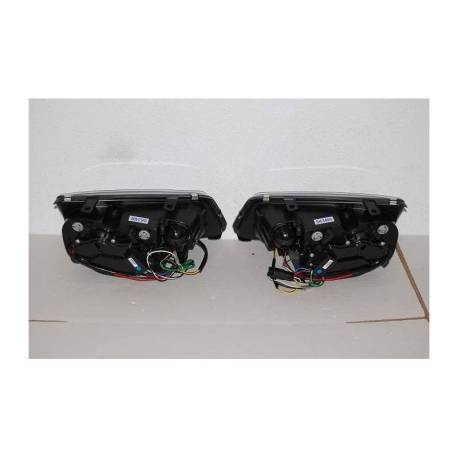 Faros Delanteros Luz De Dia Volkswagen Bora/Jetta 4 '99 Black