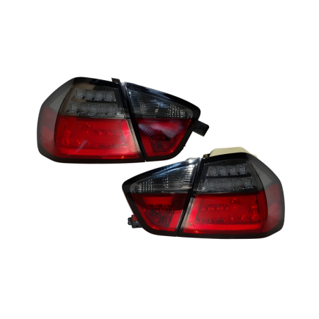 Pilotos Traseros Cardna BMW E90 05 Lightbar Led Red/Smoked
