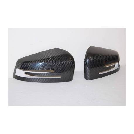 Cubre Espejos Carbono Mercedes W204/W212/W218/W221/Clase A/B/C/E/Glk/CLS
