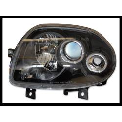 Faros Delanteros Ojos De Angel Renault Clio II '98 Black Mod.II