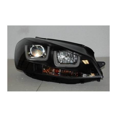Faros Delanteros Luz De Dia Real Volkswagen Golf 7 Black