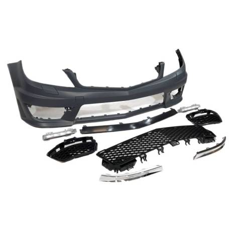Paragolpes Delantero Mercedes W204 Coupe / 4 Puertas 2007-2013 look AMG C63 Sensores