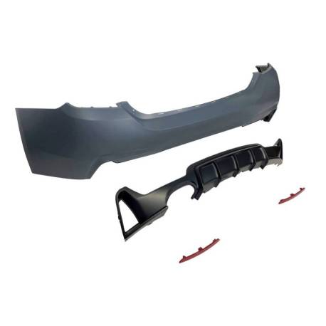 Paragolpes Trasero BMW F32 / F33 / F36 Look M Performance 1 Salida doble