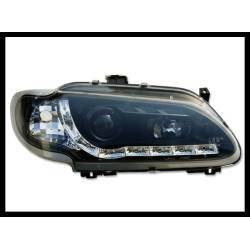 Faros Delanteros Luz De Dia Renault Megane '96 Black