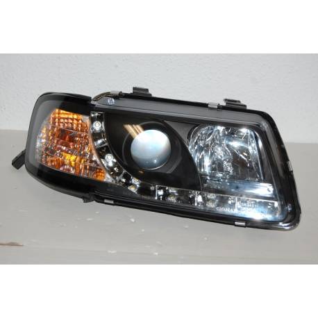 Faros Delanteros Luz De Dia Audi A3 '96-02 Mod.II Black