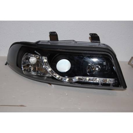 Faros Delanteros Luz De Dia Audi A4 '99-01 Black