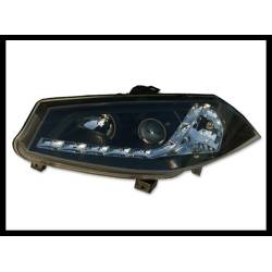 Faros Delanteros Luz De Dia Renault Megane '03 Black