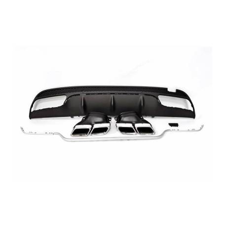 Difusor Trasero Mercedes W205 2014-2018 4P / SW Look AMG C63 ABS