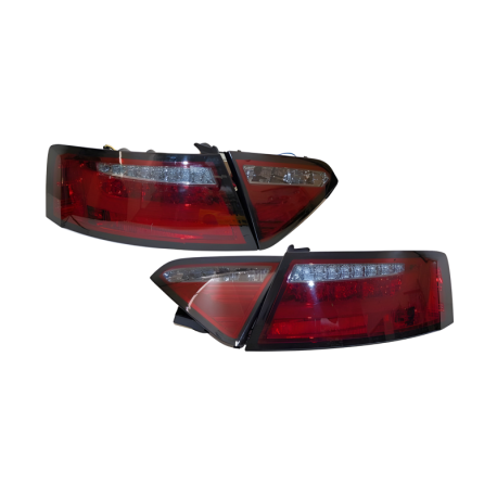 Pilotos Traseros Audi A5 2-4P 07-09 Led Red/Smoked Cardna