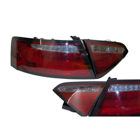 Pilotos Traseros Audi A5 2-4P 07-09 Led Red/Smoked Cardna