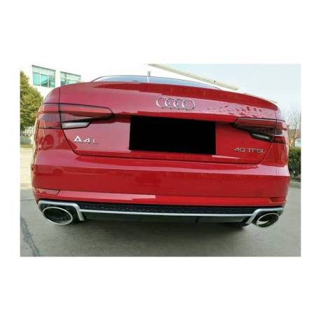 Difusor Trasero Audi A4 B9 2016+ Look RS4 ABS