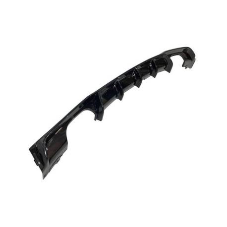 Difusor Trasero BMW F30 / F31 Look M Performance 2 Salidas Negro Brillo