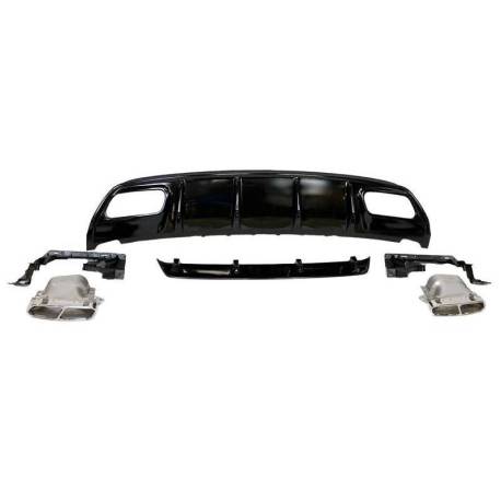 Difusor Trasero Mercedes W176 2012-2018 Look AMG A45 ABS