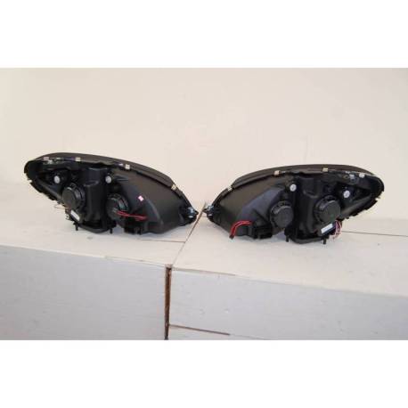 Faros Delanteros Luz De Dia Mercedes W204 '07-'10 Black Int. led