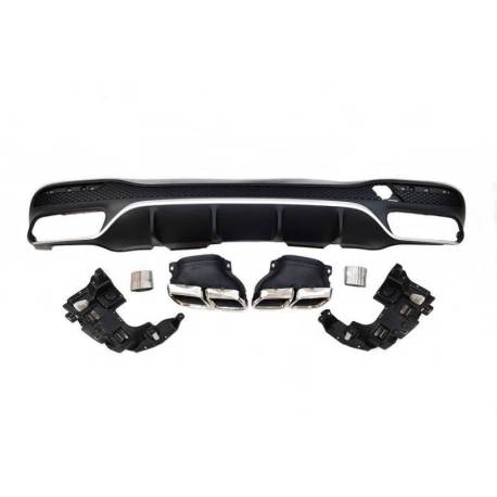 Difusor Trasero Mercedes W166 GLE 350 look AMG 63 Colas