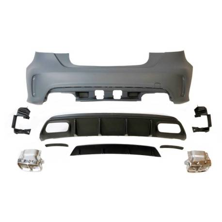 Paragolpes Trasero Mercedes W176 2012-2018 A45 Look AMG Sensores