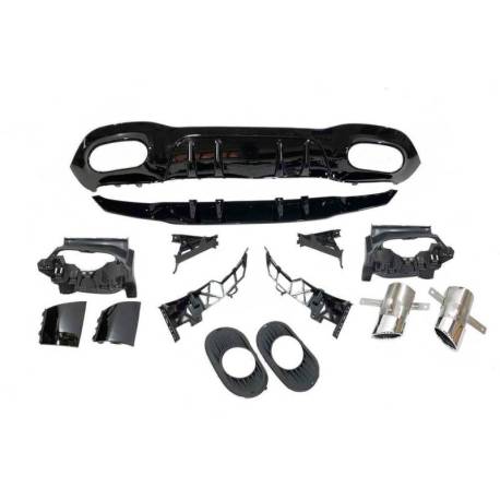 Difusor Trasero Mercedes W177 Look AMG A35