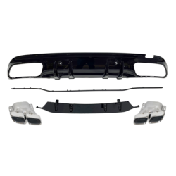 Difusor Trasero Mercedes W205 2019 4P / SW Look C63 ABS