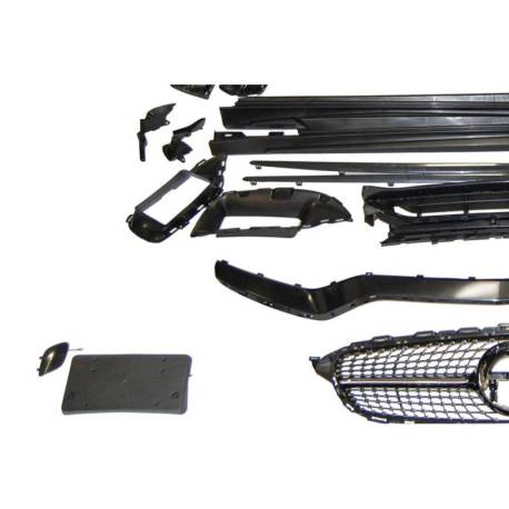 Kit De Carrocería Mercedes W205 4P 2014-2021 Look C63 2019 Diamond