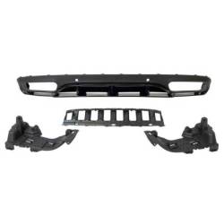 Difusor Trasero Mercedes W205 2014-2018 Coupe Look AMG C63 ABS