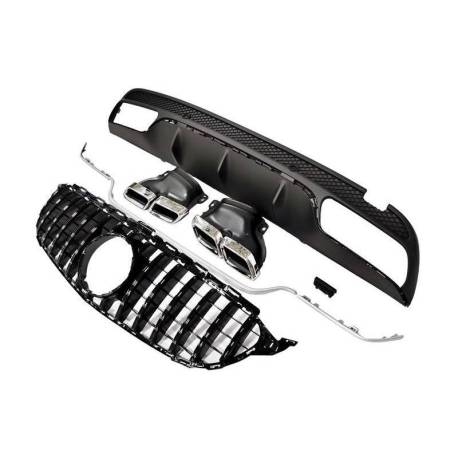 Kit De Carrocería Mercedes W205 2014-2018 4P / SW Look AMG C63