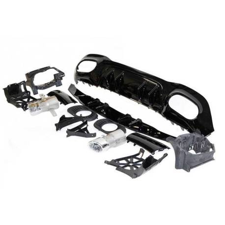 Difusor Trasero Mercedes V177 Look AMG A35 4 Puertas