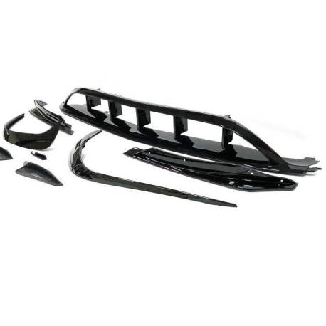 Spoiler Delantero Mercedes W176 16-18 Look AMG A45 Negro Brillante