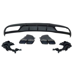 Difusor Trasero Mercedes W205 2014-2018 4P / SW Look C63 ABS