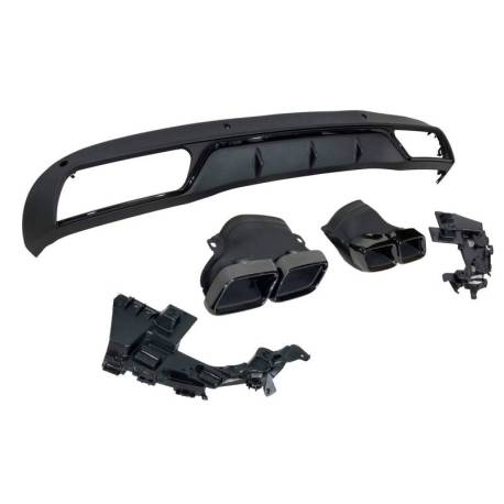 Difusor Trasero Mercedes W205 2014-2018 4P / SW Look C63 ABS