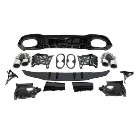 Difusor Trasero Mercedes V177 Look AMG A45 4 Puertas