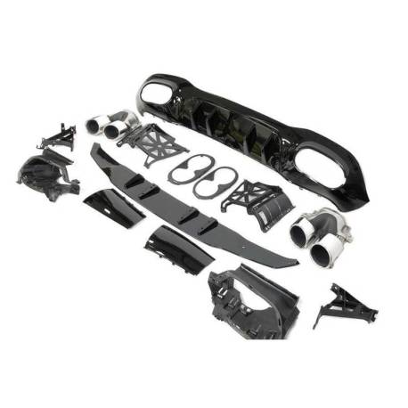 Difusor Trasero Mercedes V177 Look AMG A45 4 Puertas