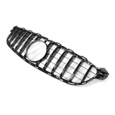 Parrilla Mercedes W205 C63 Look GT Negro Brillante