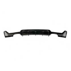 Difusor Trasero BMW F32 / F33 / F36 Look M Performance 2 Salidas doble Brillante Negro