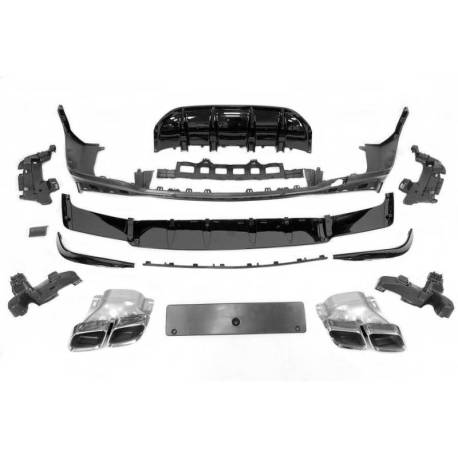 Difusor Trasero Mercedes X253 GLC 2020+ look AMG GLC63