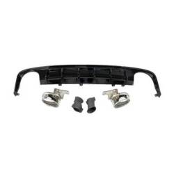 Difusor Trasero Audi A6 / A6 Avant C8 19-21 Look RS6 Negro brillante