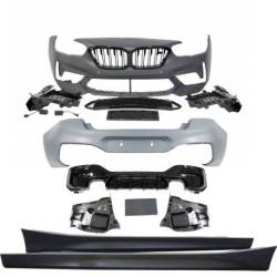 Kit De Carrocería BMW F20 LCI Look M2C 2 Salidas doble Brillante Negro
