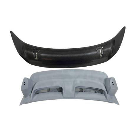 Portón Fibra Porsche 911 / 997 2005-2008 Look GT2 Con Alerón Carbono