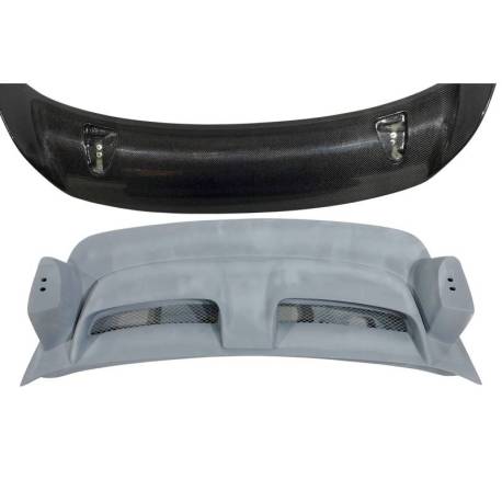 Portón Fibra Porsche 911 / 997 2005-2008 Look GT2 Con Alerón Carbono